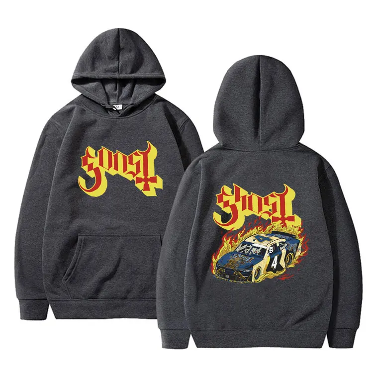 Rock Ghost Band Double Sided Print Hoodie Men Women Fashion Vintage Clothes Men's Gothic Punk Sweatshirt Male Oversized Hoodies