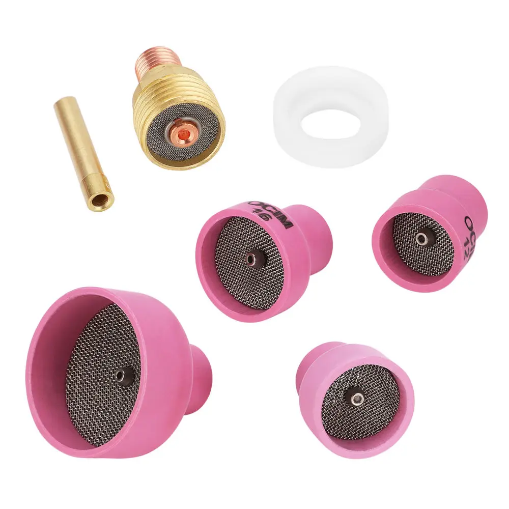 TIG Torch Ceramic Cup Set Welding Shield Nozzle For WP9 WP17 WP18 WP26 Consumable Tip 12 14 16 24 Gas Flow Efficient Durable