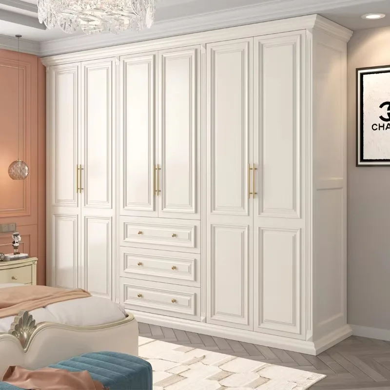 

Big Luxury Wooden Wardrobes Doors Storage Drawers White Organizer Wardrobes Living Room Armario Armable De Ropa Home Furniture