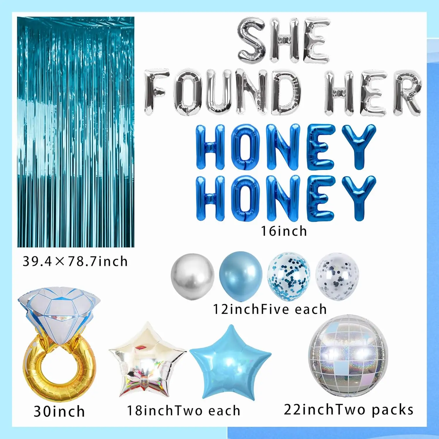 Laventy She Found Her Honey Brautparty She Found Her Honey Honey Ballons Mamma Mia Bachelorette Party Ballon