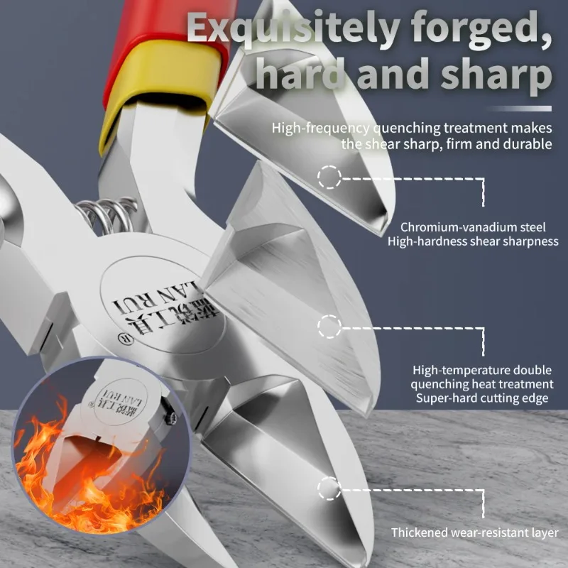 

LANRUl KS-23 Cutting Pliers Beginner-Friendly Automatic Rebound For Phone Repair Tin Tape & Bracket repair tool