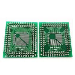 5PCS Adapter plate FQFP TQFP 32 44 64 80 100 LQFP SMD DIP switch 0.5/0.8mm