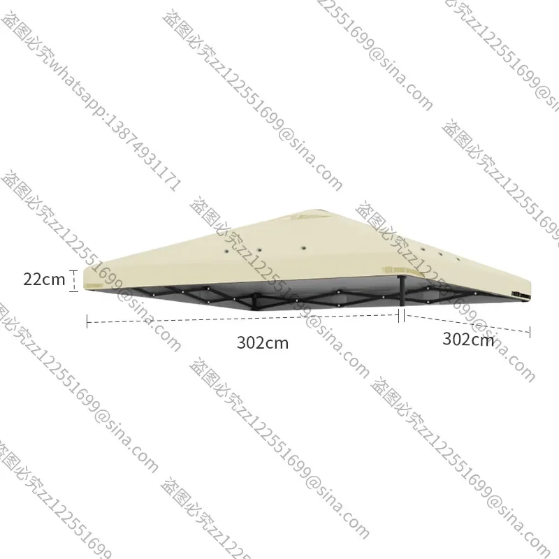 Suitable for Outdoor Shading Rainproof Thickened Oxford Cloth Portable Advertising Tent Cloth Telescopic Frame Tent Stall