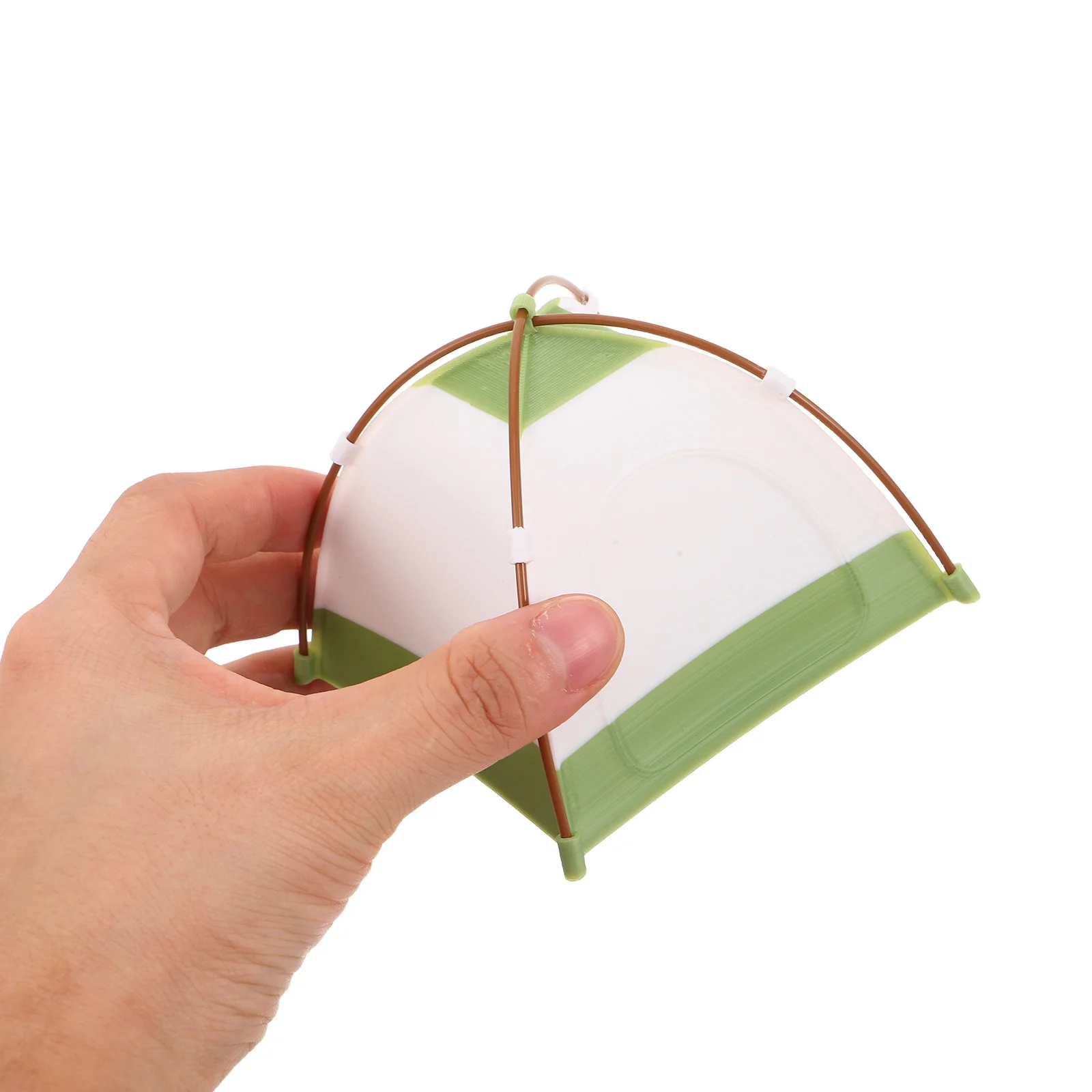 

1 шт. миниатюрная палатка для кукольного домика, масштаб 1:12, мебель для кемпинга для декора игрового домика, аксессуары для уличной сцены, крошечная палатка для