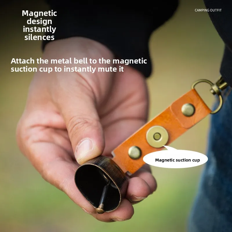 Outdoor Hiking Bell Pendant Lanyard - close-up view