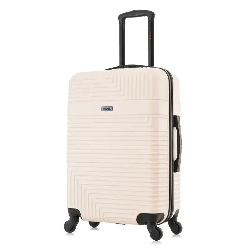 New Luggage Stylish & Lightweight Hardside 24 inch Sand Resilience Spinner Luggage