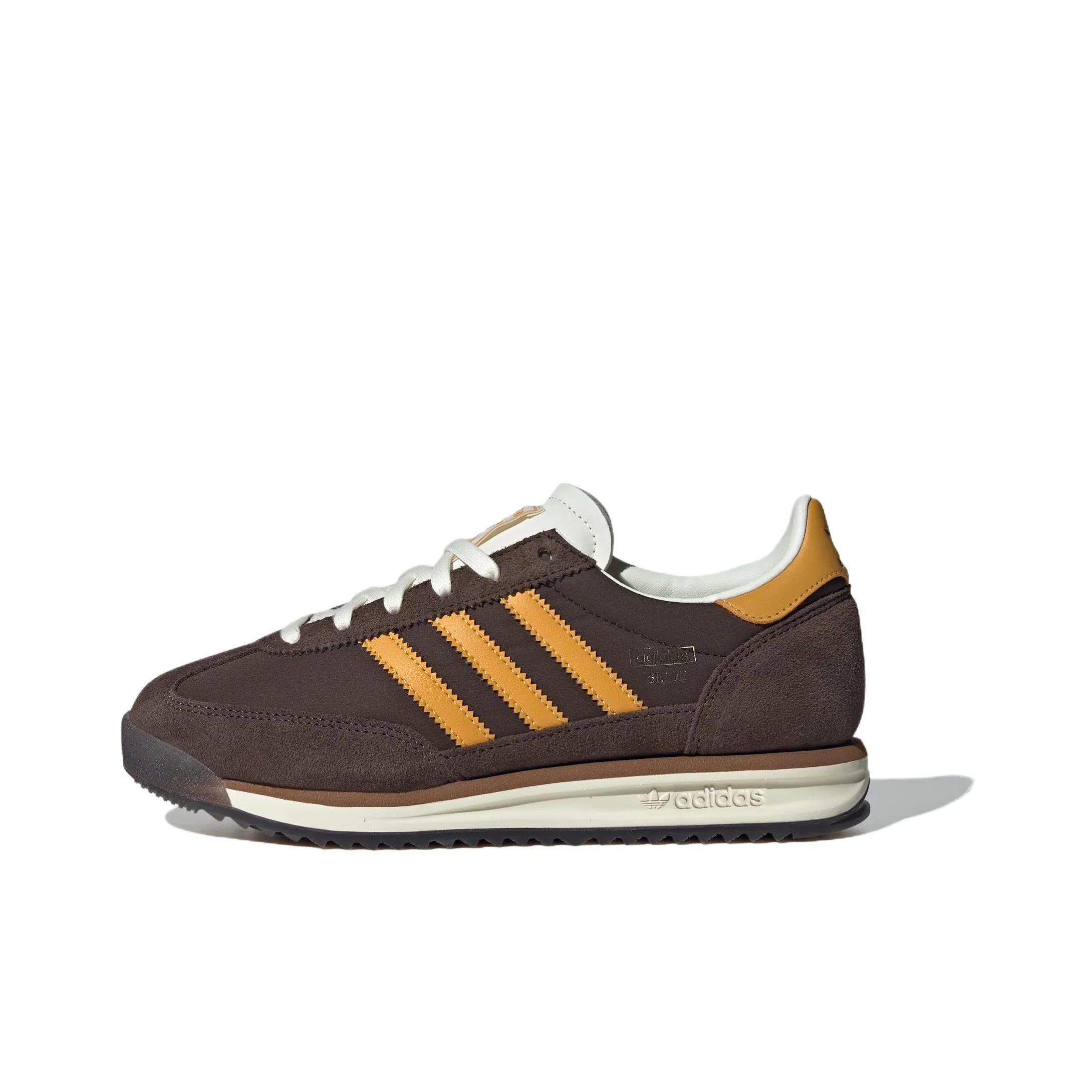 Adidas Originals SL 72 RS Golf Shoes Women's Low Top Brown/Yellow/White JI2490