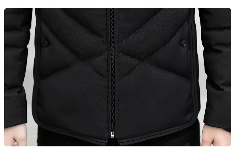 Autumn Winter Jacket Men Thicken Warm Cotton-padded Mens Jackets Slim Fit Stand Collar Youth Winter Jackets and Coats For Me