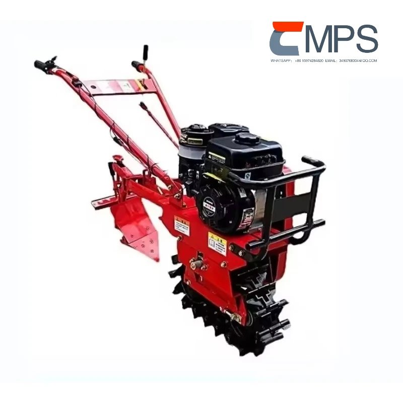 High Quality Push Crawler Cultivator Orchard Ditching Fertilization Rotary Tiller Farm Equipment Multifunctional Provided