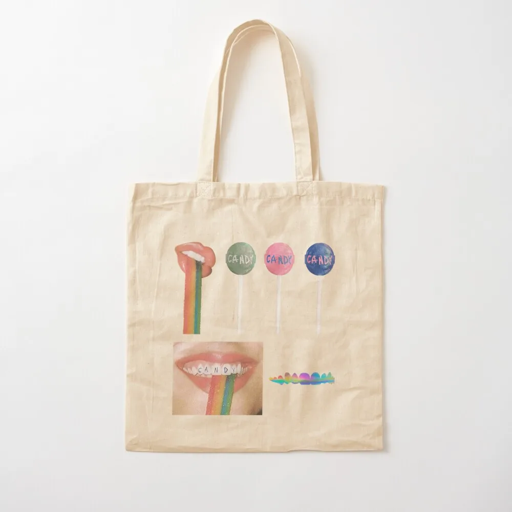 Rosala Candy Sticker Collection Tote Bag Shopper free delivery bags Shopper bag