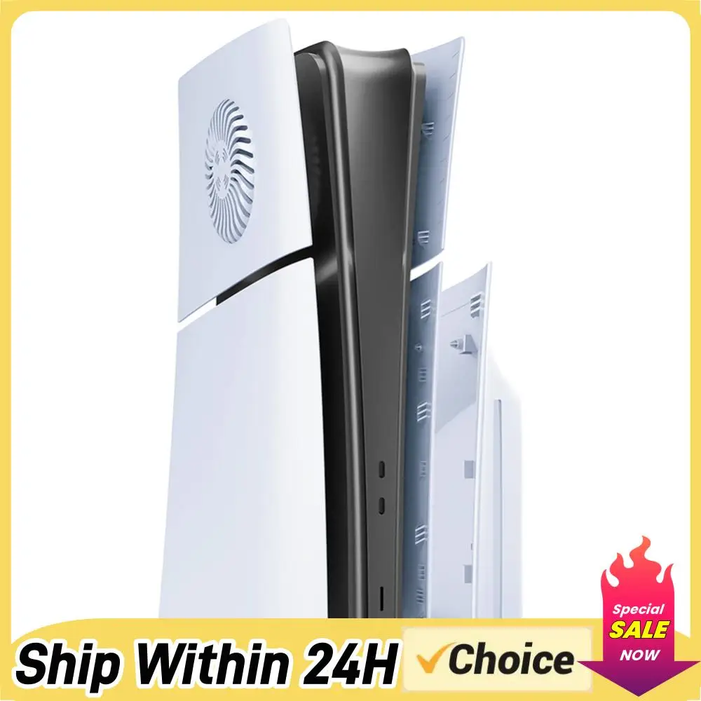 Schutzhülle mit Kühlöffnungen, Premium-ABS-Ersatzgehäuse, kratzfeste, harte Frontplatte für Playstation 5 Slim