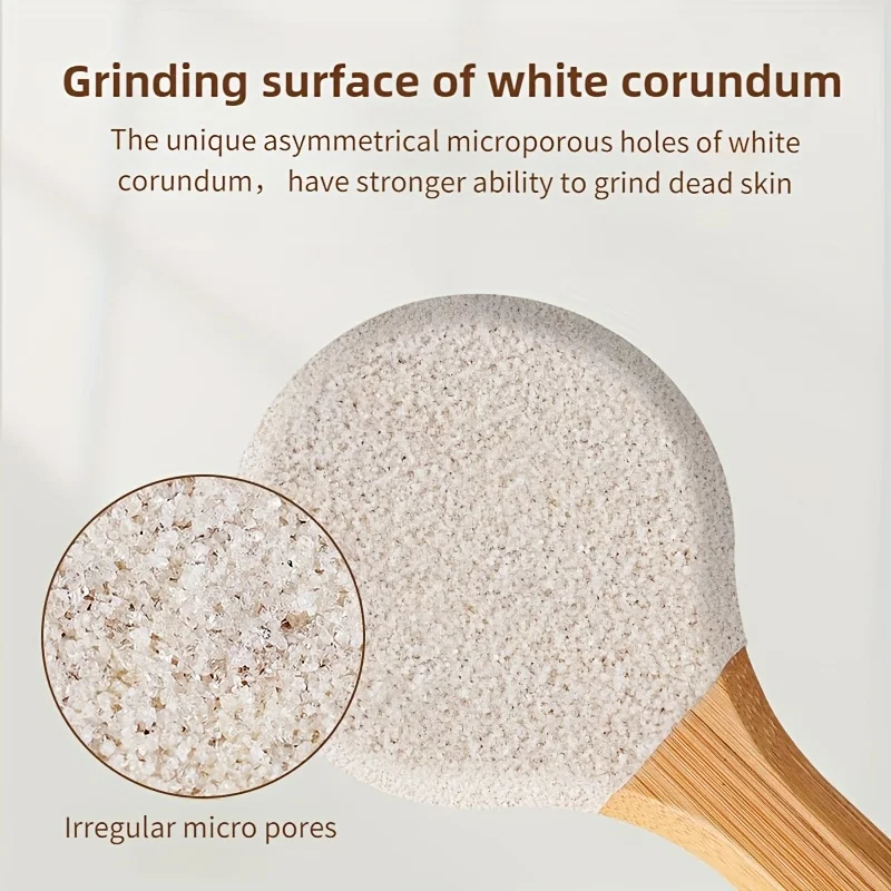 

Remover Foot Scrubber & Exfoliator Heavy-Duty Pumice Stone with Ergonomic Handle, Dual-Sided Rough Surface (Black/Beige)