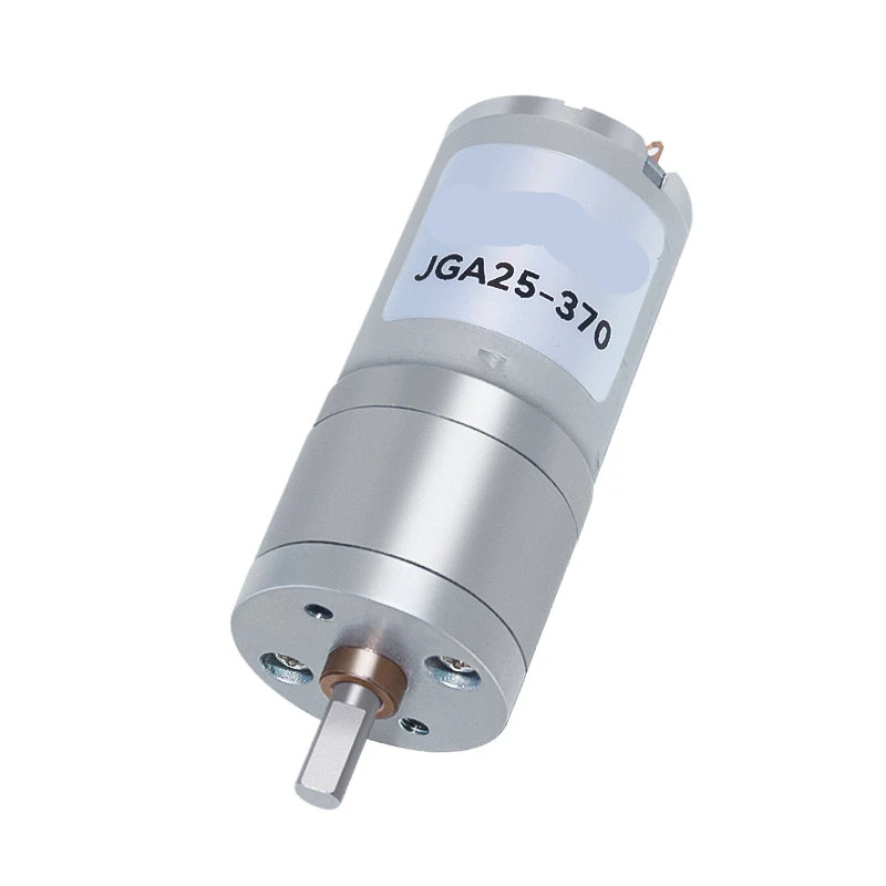 12/16/26/35/60/77/130/170/280/620/1360RPM Output Speed 4mm Shaft Dia Electric Gearbox Geared Motor 6/12/24VDC JGA25-370