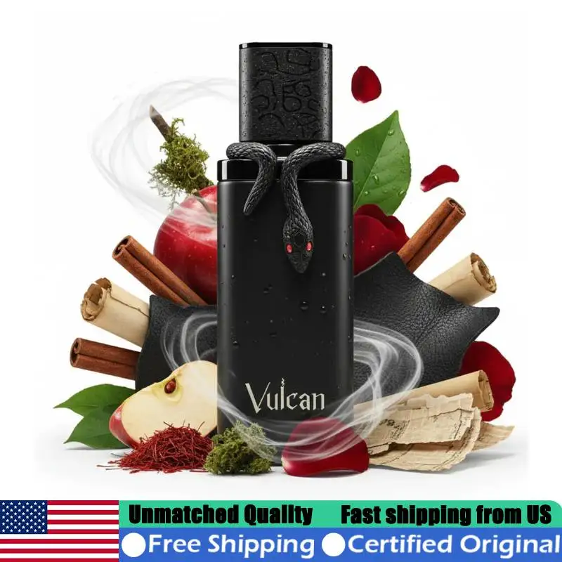 

French Avenue Vulcan Black Friday EDP Spray 3.4 Ounce Premium Arabian Perfumes 100 ML Long-Lasting Leather Woody Cologne for Men