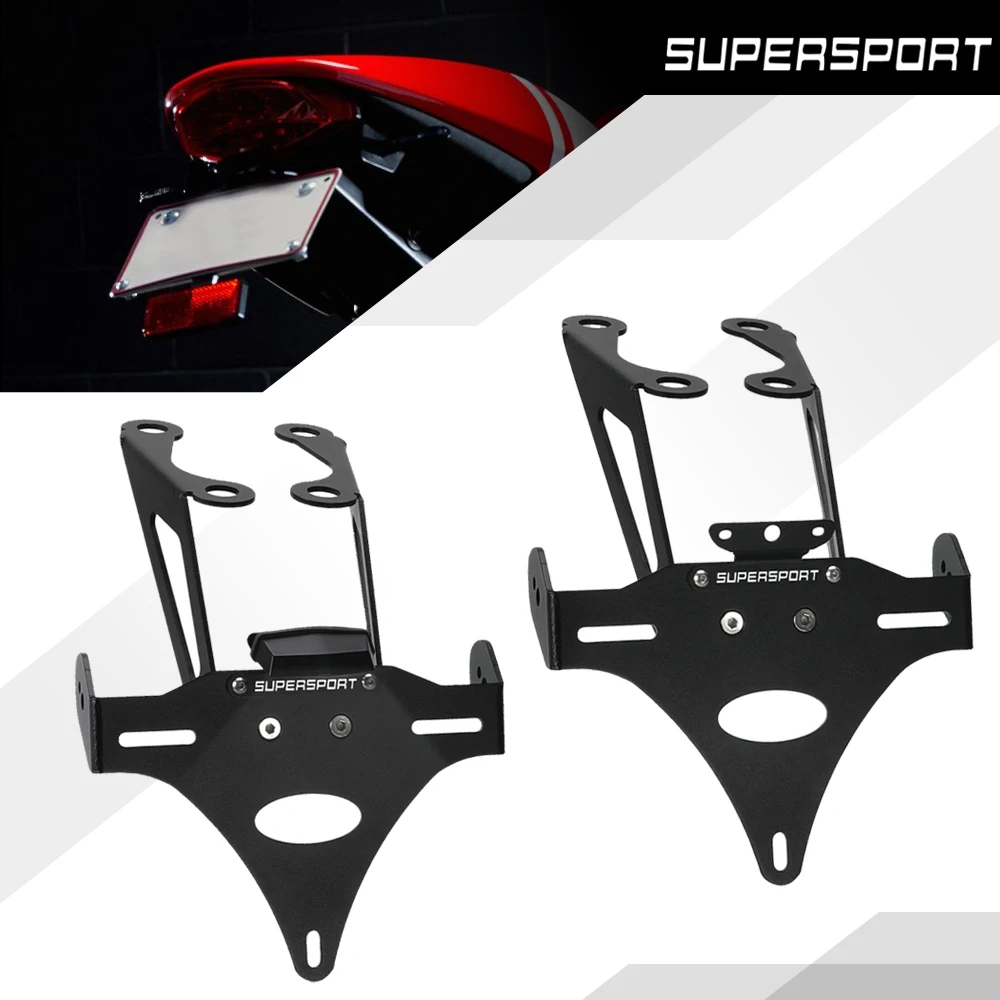 

Motorcycle License Plate Holder Bracket Rear Tail Tidy Fender Eliminator Kit For DUCATI Supersport 939/S 950 950S 2017-2024 2023