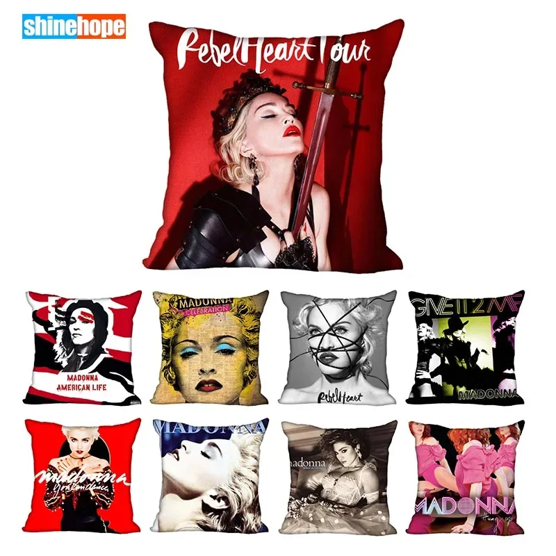 45X45cm(one sides) Animals Pillow Case Modern Home Decorative Star Madonna Pillowcase For Living Room Pillow Cover