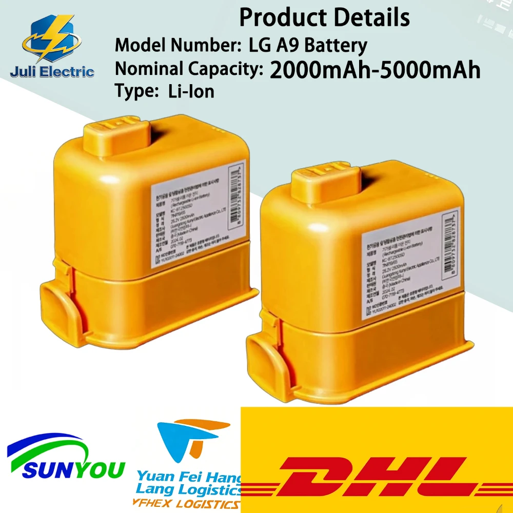 

5000mAh Li-ion Battery for LG Cord Zero A9 Series Vacuum Cleaner EAC63758601 EAC63382208 Replacement Battery Lifepo4 Battery