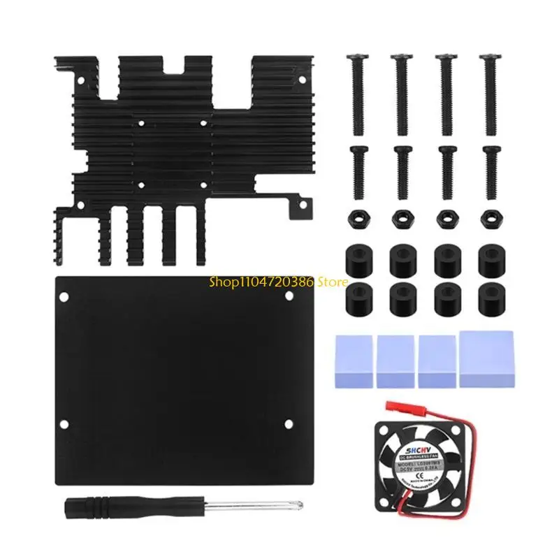 

for Orange 5 Metal Case with Fan and Heatsink Metal Shell Enclosure for Orange 5 4GB/8GB/16GB