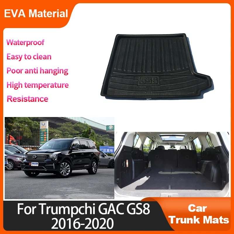 

For Trumpchi GAC GS8 2016 2017 2018 2019 2020 Trunk Mat Rear Cargo Liner Waterproof Protector Storage Pad Accessories Anti-slip