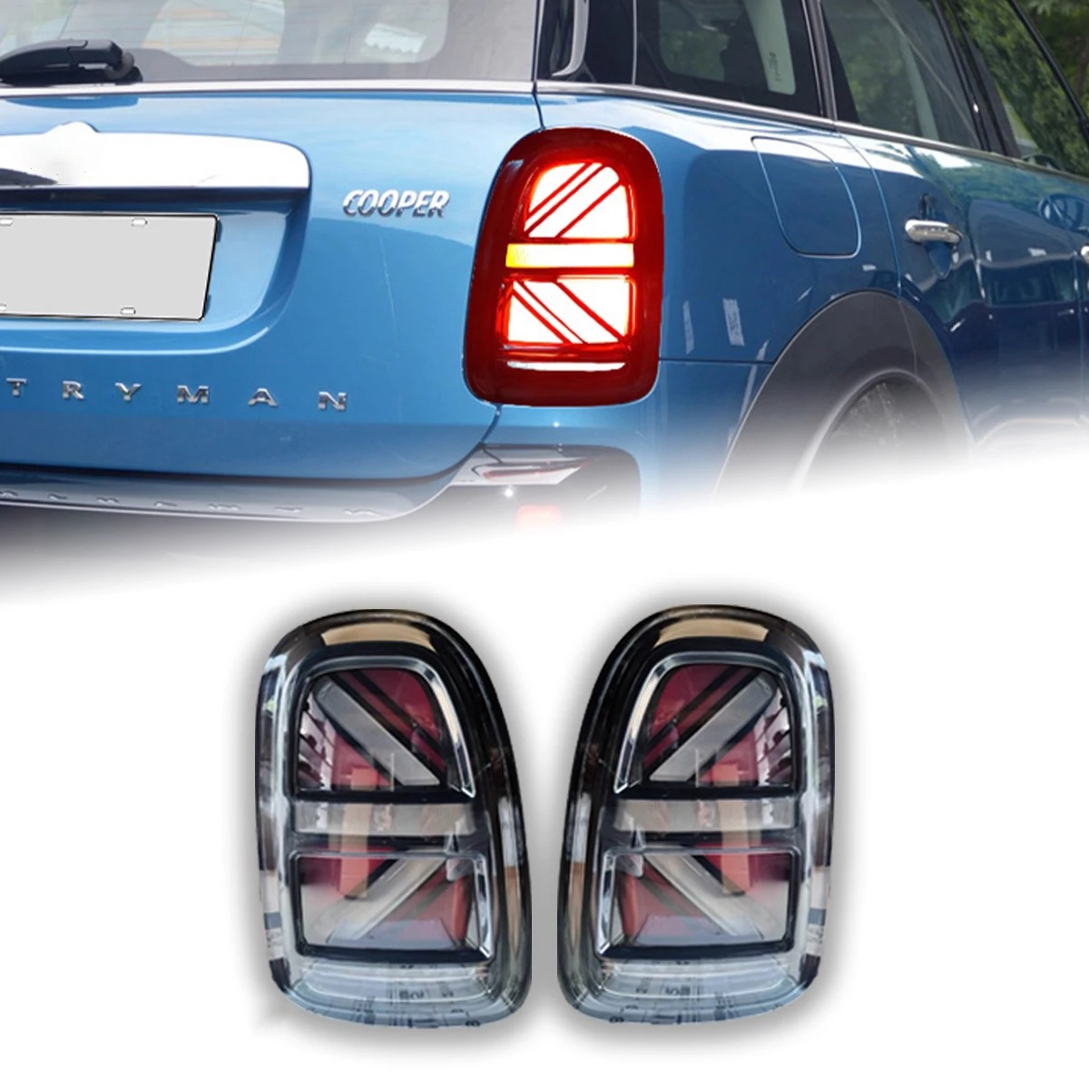 

Car Taillights Assembly For BMW MINI F60 2014-2021 LED Auto Back Lamps Upgrade Dynamic Flashing Signal Light Tools Accessories