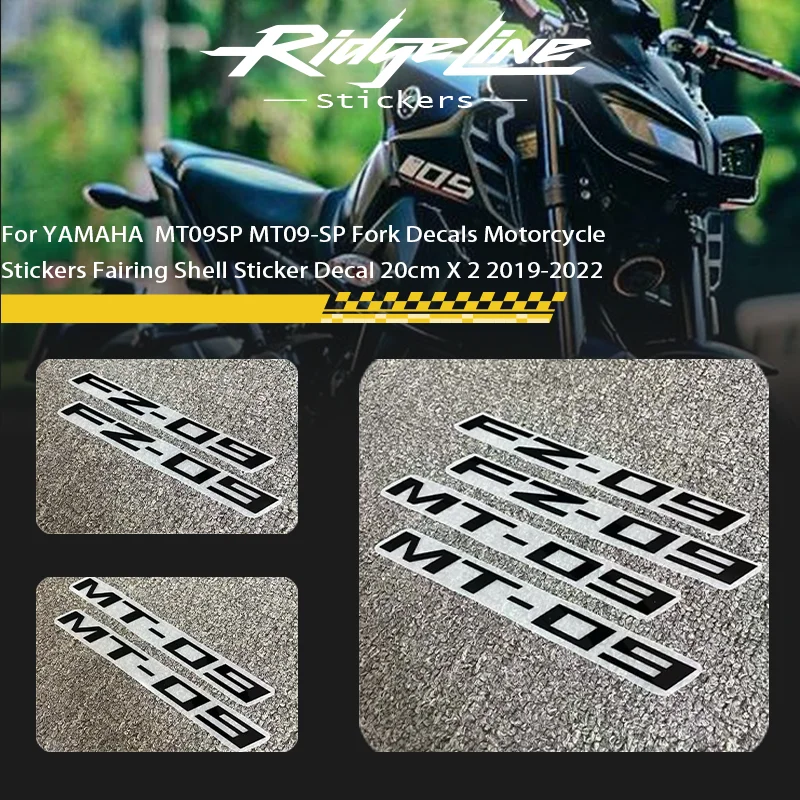 

For YAMAHA MT09SP MT09-SP Fork Decals Motorcycle Stickers Fairing Shell Sticker Decal 20cm X 2 2019-2022