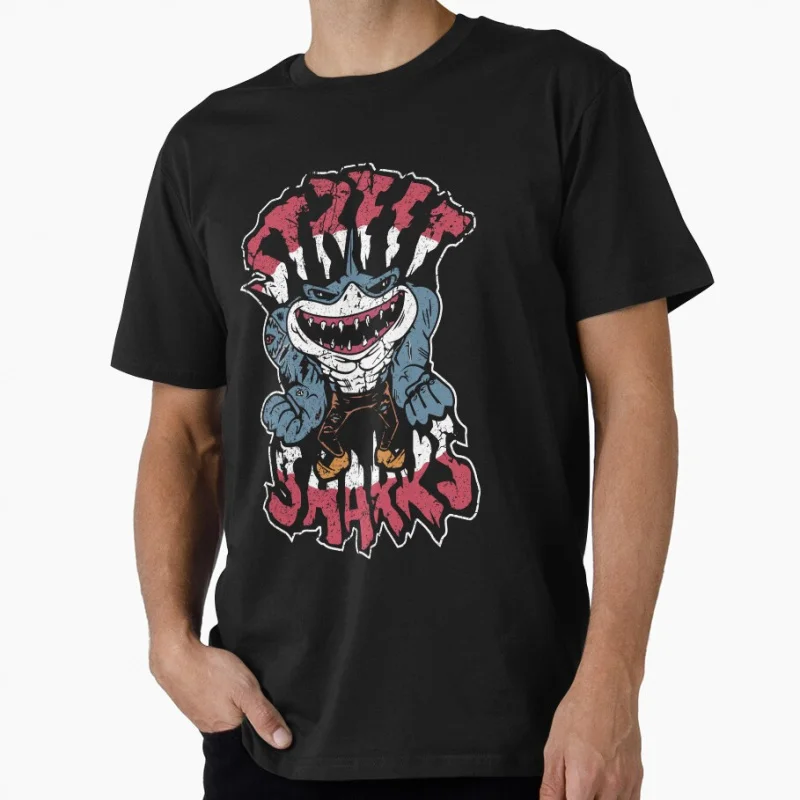 

Street Sharks! Gift T shirt for man 1103 Large size Tops Retro cartoon Streetwear Graphic Print Clothes
