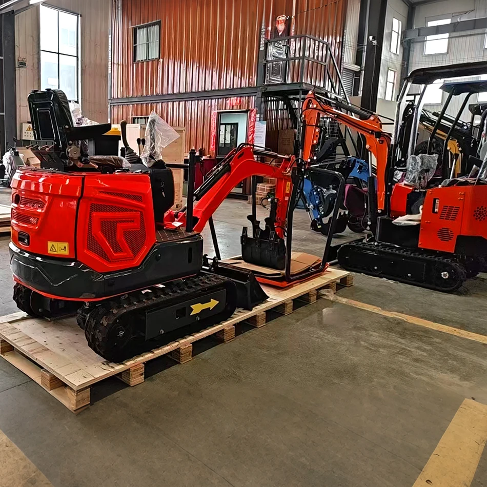 Mini Excavator Small Digger Hydraulic Crawler Compact CE Approved for Garden Farm Landscaping Ditch Digging