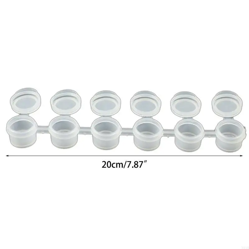 M5TB Versatile Plastic Paint Box 6/8Strips Paint Strip for Easy Organization Travel for