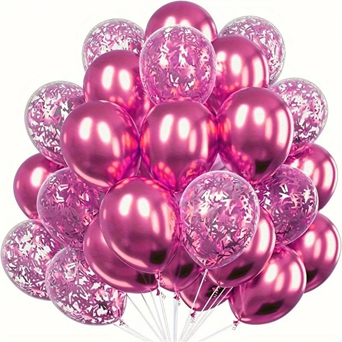 20pcs Metallic Confetti Balloons Party Latex Balloons for Birthday Weddings Anniversary Valentine\'s Day Party Decorations