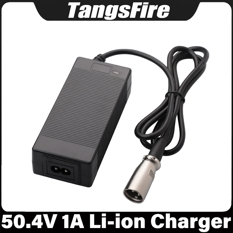 

50.4V 1A Smart Li-ion Battery Charger 12S For 43.8V 48V Electric Scooter Bicycle Lithium Battery Charger EU/US/AU/UK/KR Plug