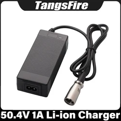 50.4V 1A Smart Li-ion Battery Charger 12S For 43.8V 48V Electric Scooter Bicycle Lithium Battery Charger EU/US/AU/UK/KR Plug