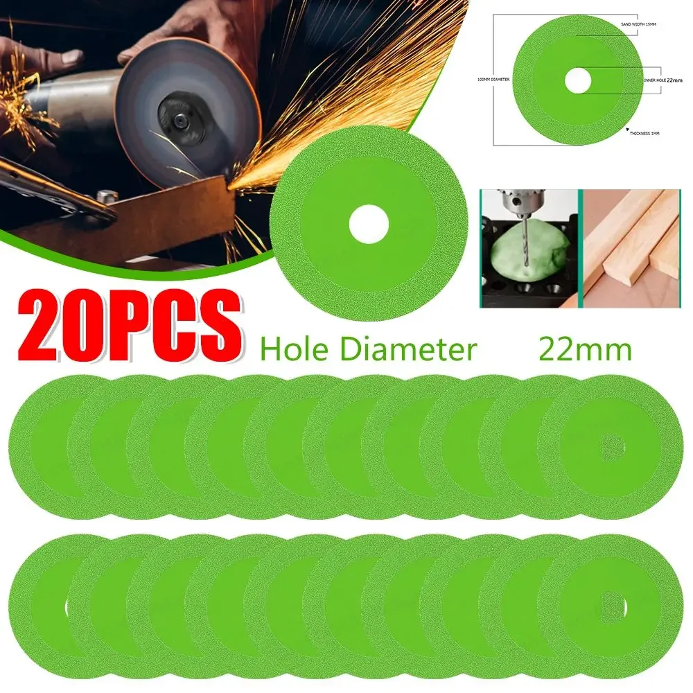 1-20 قطعة أسطوانة تقطيع الزجاج الماس 100 مللي متر منشار الرخام سيراميك اليشم كريستال زجاجات النبيذ طحن الشطب أداة قطع الزجاج