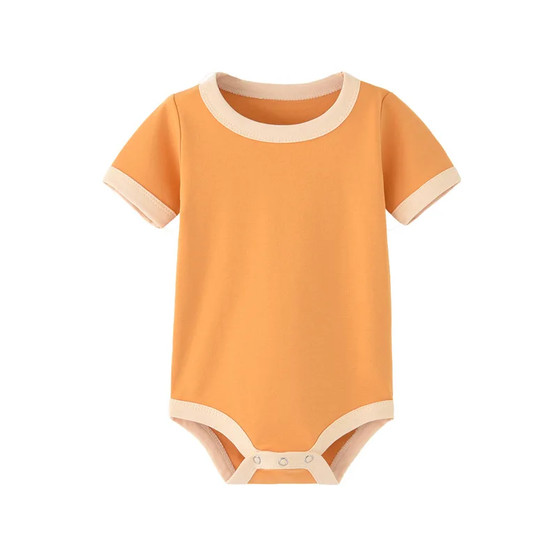 Baby Clothes Newborn Romper Bodysuit & One Pieces Solid Color Baby Jumpsuit Summer Baby Clothes Baby Clothing Loungewear Outfit image 4
