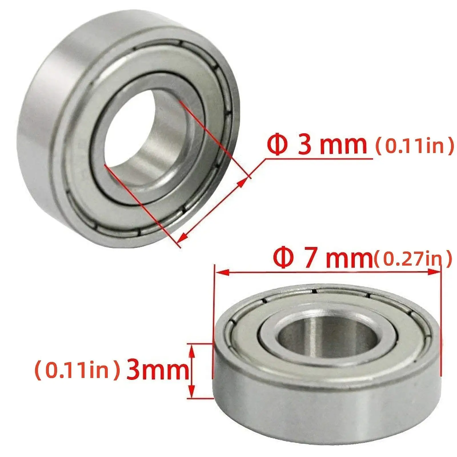 

Reliable Double Shielded Roller Skate Bearings Compact Ball Bearing for Skateboard Inline Skates Parts
