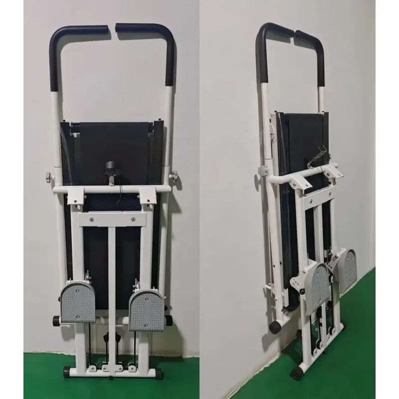 【2026】Multifunctional Foldable Vertical Climbing Exercise Stepper Stair And Adjustable Incline Manual Treadmill For Home Fitness