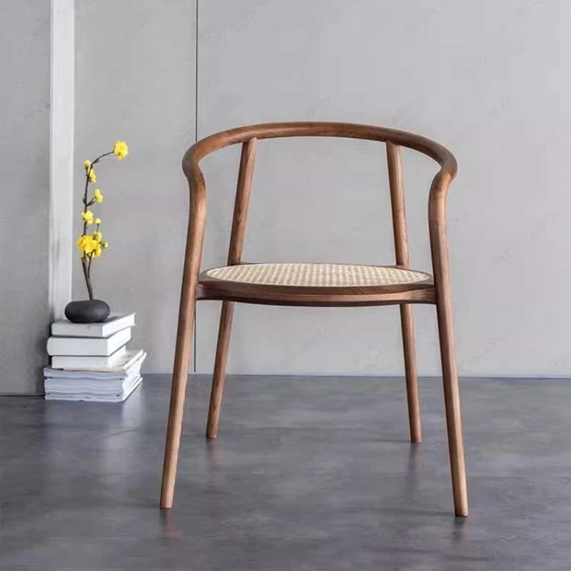 Nordic Creative Dining Chairs Medieval Style Solid Wood Homestay Designer Backrest Chairs Cadeira De Jantar Home Furniture