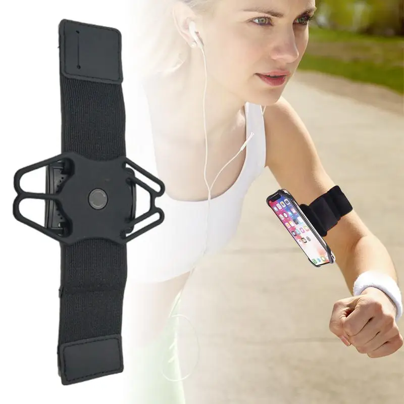 Running Phone Holder Arm Running Phone Holder Armband 360 Degree Rotatable Forearm Armband for Jogging Hiking Biking Cell Phone