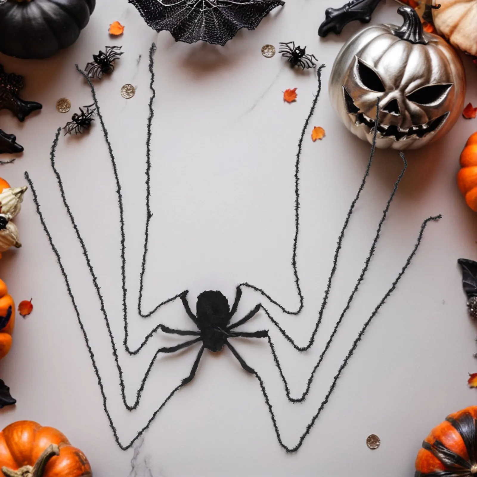 Halloween Decorations Giant Realistic Spider Props Yard Scary Haunted House Party