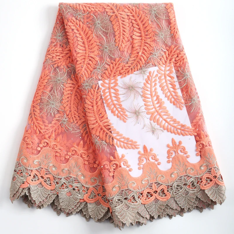 Kalume African Tulle Lace Fabric High Quality Nigerian French Milk Silk Tulle Lace Fabric For Sewing Dress Cloth A2232