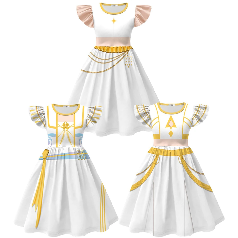 

Halloween Costumes Kids POP Carnival Witch Hunter Dress Up Dresses Christmas Girls Birthday Party Demon Hunting Cosplay Clothes