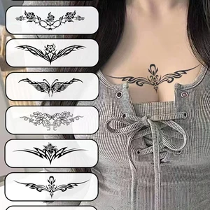 Temporäres Tattoo erfolgreiche sexy Aufkleber, wasserdicht, dauerhaft, abdominaler Taille, Brust, Narbe, gefälschte Kunsttattoos, Frauen 10 Hauptverkäufe Tattoo sexy Leiste - №4