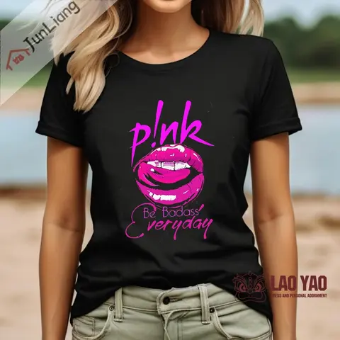 P!nk Dam T-shirt Rosa Singer Harajuku Y2k Kläder Kpop Streetwear Toppar Goth Kläder Sportkläder Herr Grafiska Skjortor 10 best sales p nk-skjorta - №1