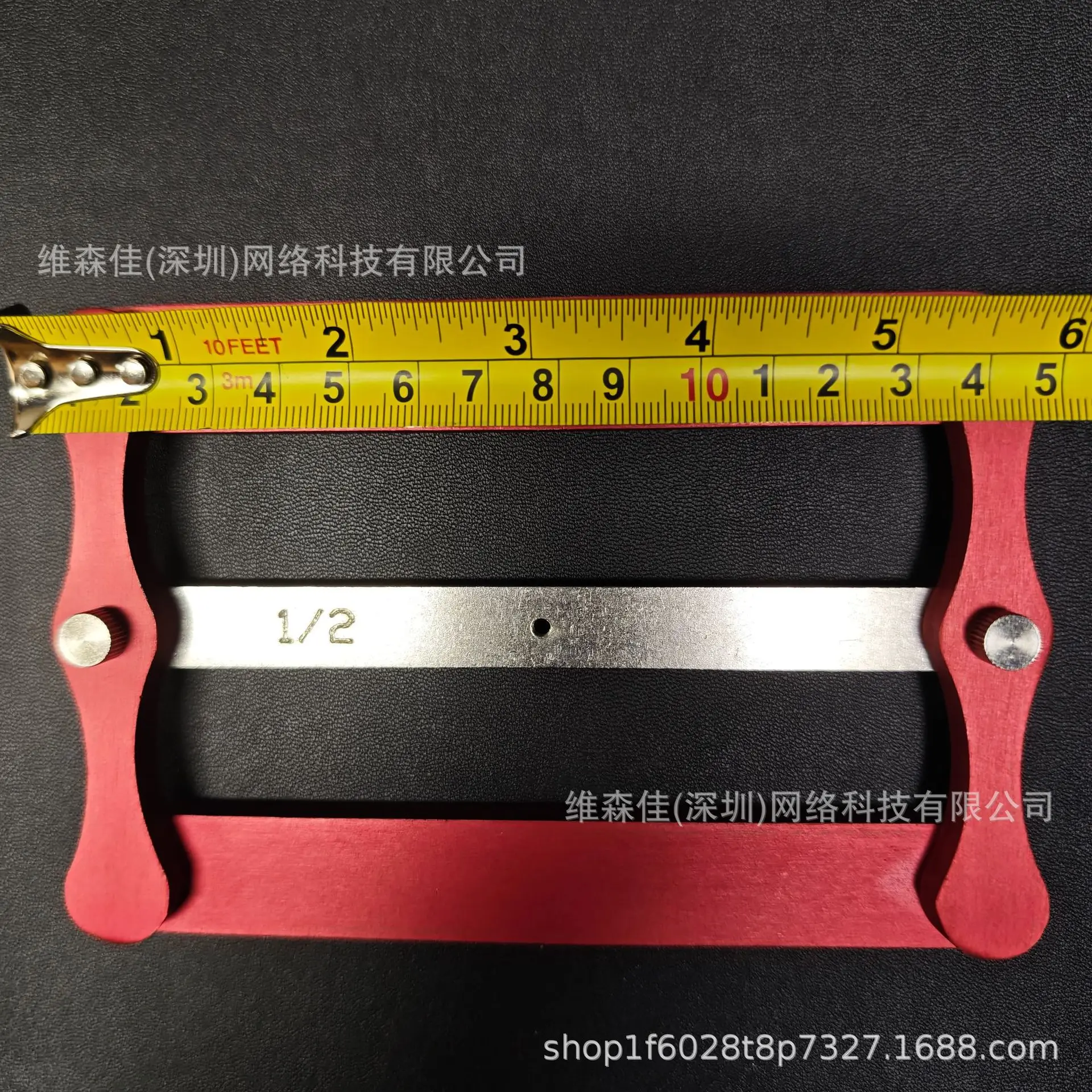 Center Gauge Woodworking Straight Hole Positioner, Log Tongue Log Pin Stick Punch