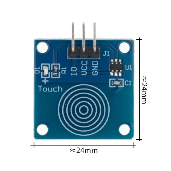 TTP223 Touch Key Module Self-Locking Tap Capacitive Switch Single Retrofit Touch Switch Sensor 1 Way Module