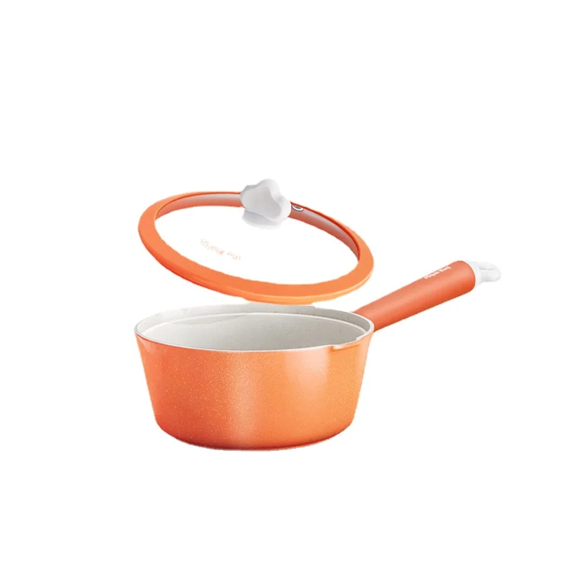 

Baby and Infant Complementary Food Pot Frying Integrated Small Milk Boiling Pot Non-Stick Pan Induction Cooker Universal