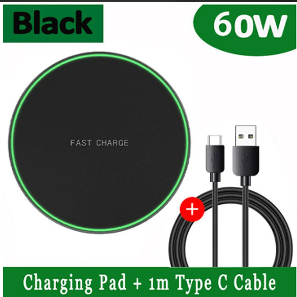 60w Wireless Charger Pad for Huawei Mate40 Mate 30E Pro P30 Pro Mate Macsafe Fast Wireless Charging Dock Station Mag Chargers