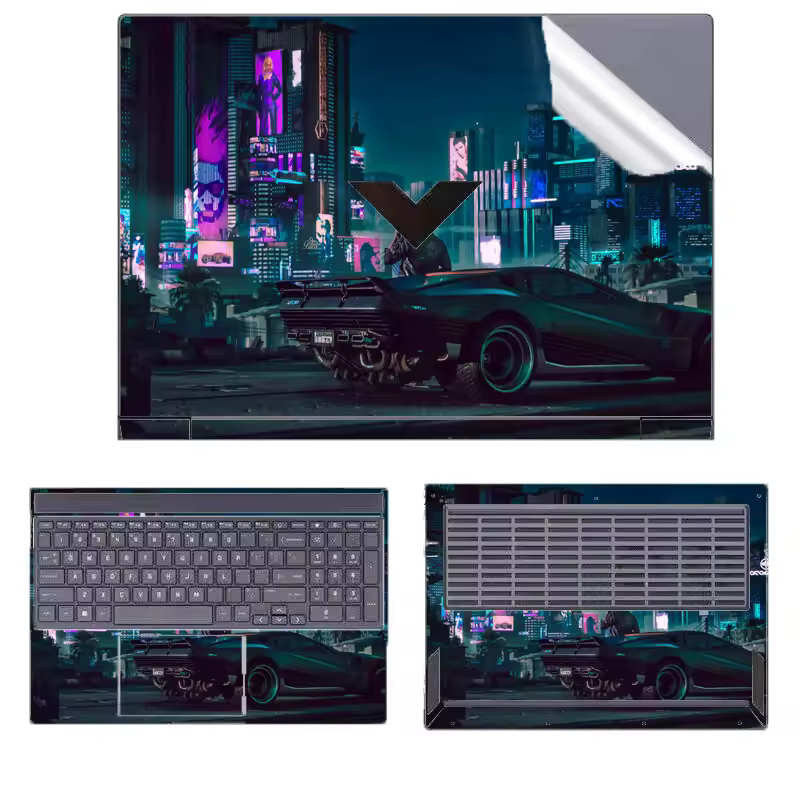 스킨 부착 후 측면 마감