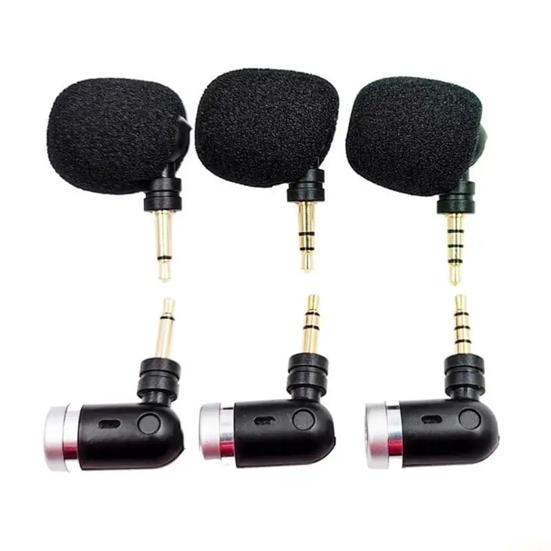 B03F Mono / Stereo / 4 Pole Metal Mini 3.5mm Microphone for Mobile Phone Computer
