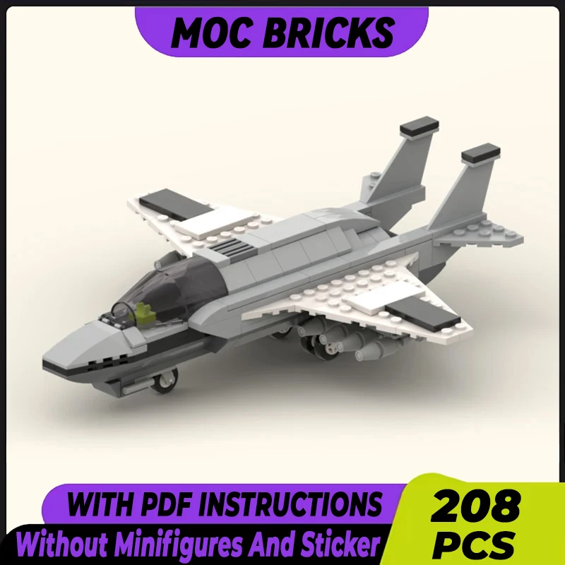 Modello di aereo militare Moc Building Bricks FS-10 Emissary Fighter Technology Blocks regali giocattoli di natale set fai da te assemblaggio