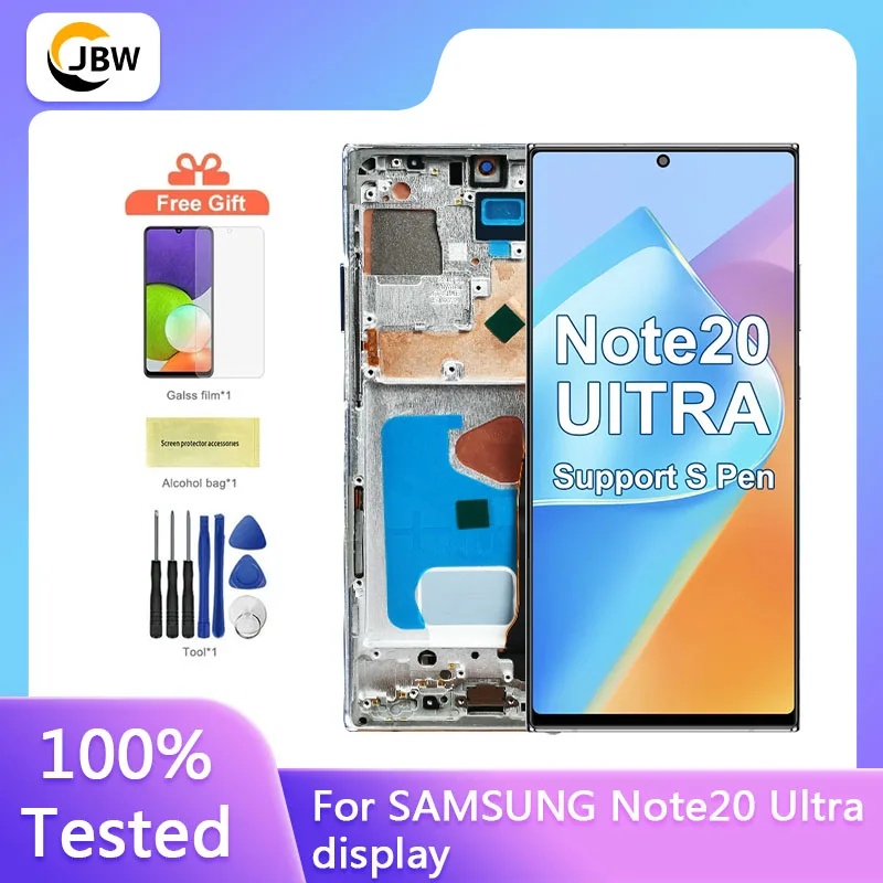 new-amoled-lcd-for-samsung-galaxy-note20-ultra-4g-5g-lcd-display-for-samsung-note20-ultra-n985f-n986b-lcd-touch-screen-digitizer